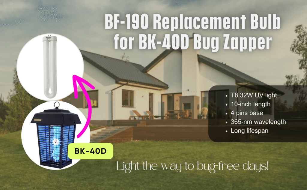 Bug zapper bulb banner A